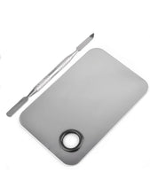 Load image into Gallery viewer, PROFESSIONAL PRO STAINLESS STEEL MAKEUP PALETTE WITH SPATULA